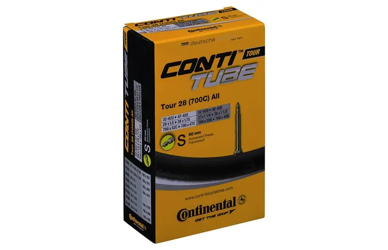 Snabb frakt Cykelslang Continental Tour All 28" Presta 60mm 32/47-622/42-635