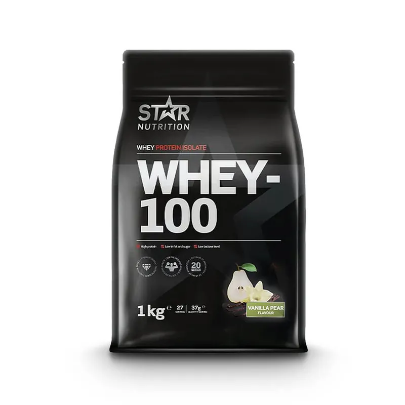Beställ idag Whey-100, 1 kg, Vanilla/Pear