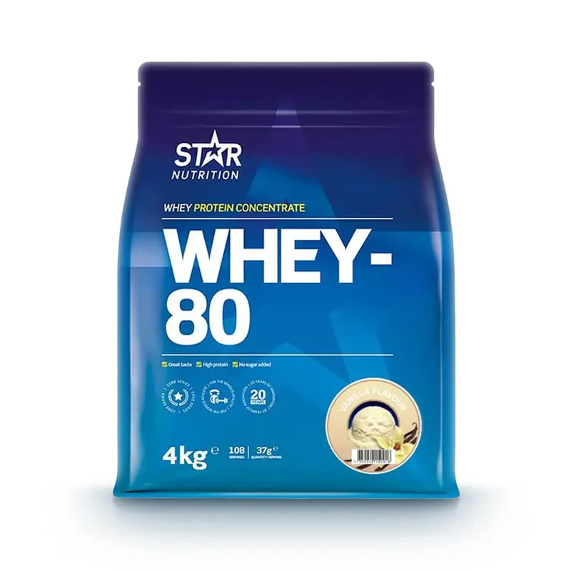 Billig Whey-80, 4 kg, Vanilla