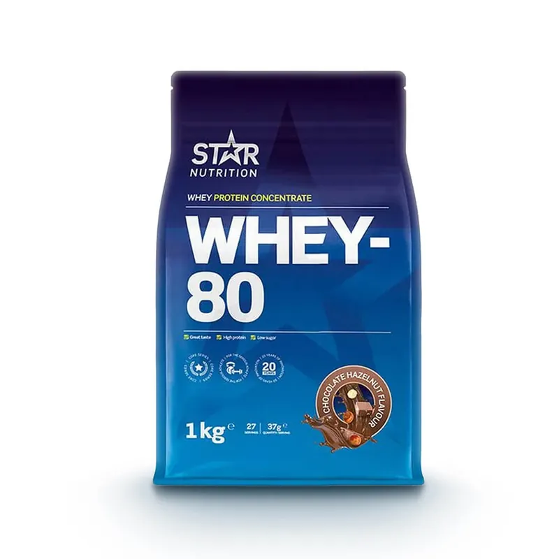 Extra rabatt Whey-80, 1 kg, Chocolate Hazelnut Nougat