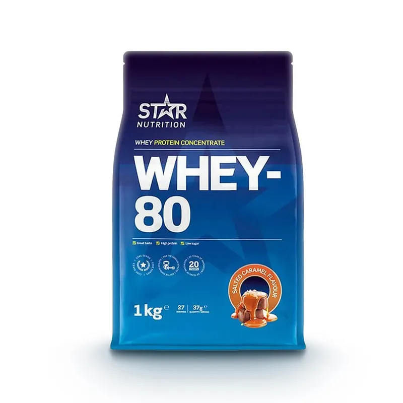Erbjudandepris Whey-80, 1 kg, Salted Caramel