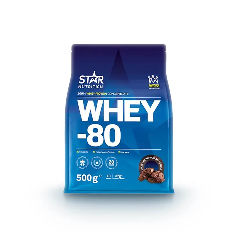 Fri frakt Whey-80, 500 g