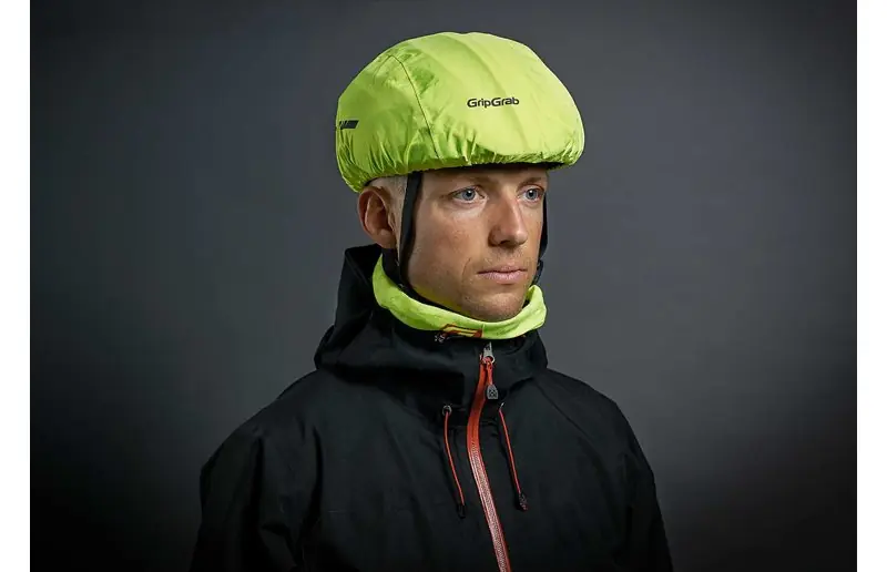 Erbjudandepris GripGrab Vattentätt Hjälmöverdrag Yellow Hi-Vis