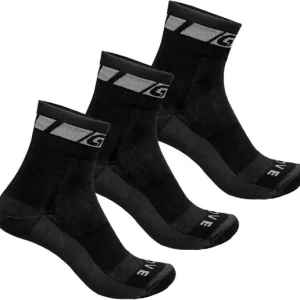 I lager GripGrab Merino Regular Cut Strumpor 3-Pack Black