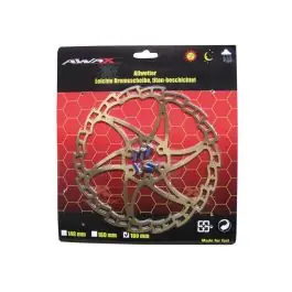 Bike Parts Bromsskiva i rostfritt stål inklusive bultar (180mm | silve Reapris