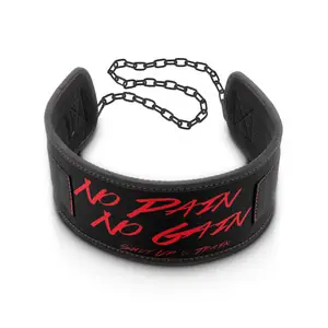 Dip Belt, No Pain No Gain, black/red Expressleverans