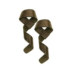 Kampanj Padded Leather Lifting Straps, braun