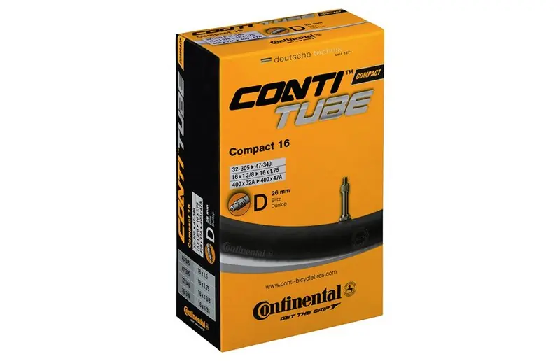 Billigare Cykelslang Continental Compact 16" Schrader 34mm 32/47-305/349