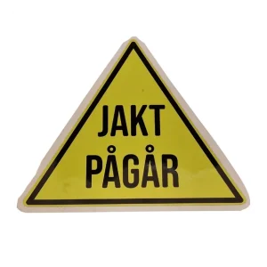 Nyhet Dekal i Reflex Triangel "Jakt Pågår"