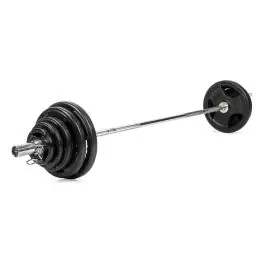 Köp online Rubber Weight Plate 82,5kg with Training Bar 15kg - SET
