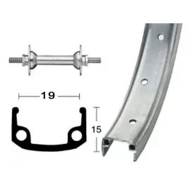 Cykeldelar Framhjul 12" (1/2"203-19 16L | silver köpa billigt velond Kampanj