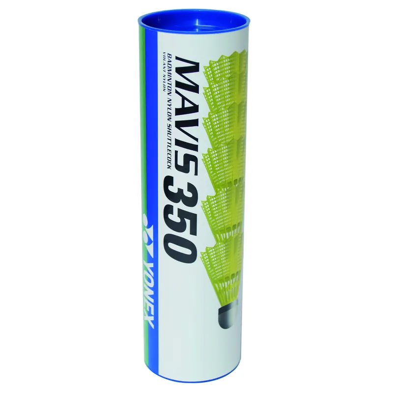YONEX Mavis 350, 6-pack medel, badmintonbollar, gula Premium