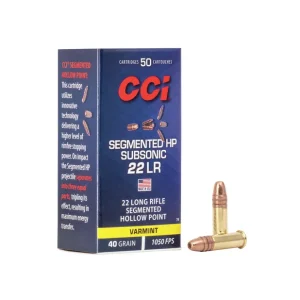 CCI 22 LR Segmented Subsonic 40gr HP Utförsäljning