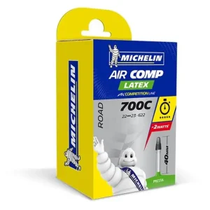Michelin Cykelslang Aircomp Latex tube 18/25-622 Racerventil 40 mm Expressleverans