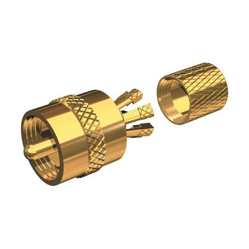 Nyhet Shakespeare Guldplätterad PL-259 UHF(hane)