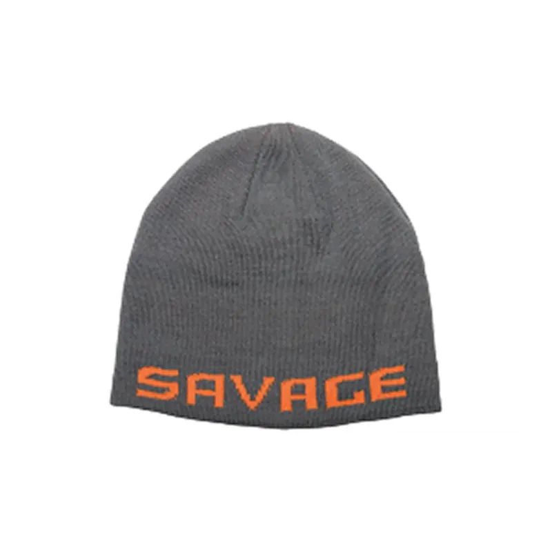 Savage Gear Logo Beanie Rock Grey/Orange Kampanj