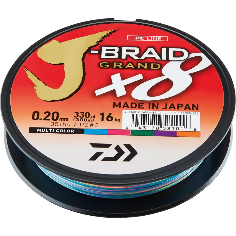 Endast idag Daiwa J-Braid Grand X8 Multicolor 500m/fp