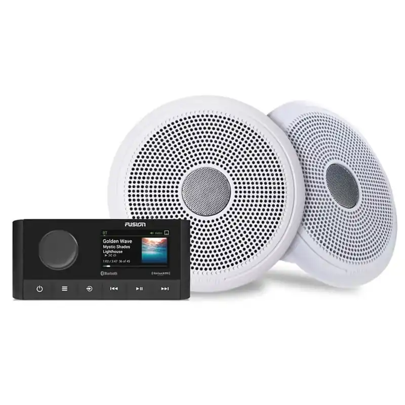 Fusion® stereo- och högtalare MS-RA210+XS-( Vita högtalare). Premium