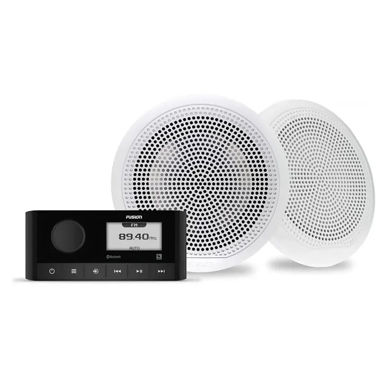 Fusion® stereo- och högtalare MS-RA60 + EL ( Vita högtalare) Nedsatt pris