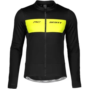 Outlet Scott Cykeljacka W'S Rc Warm Hybrid Wb Blck/Sul Yel