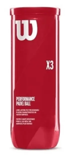 WILSON Performance Padel Ball 9 Rör Utförsäljning