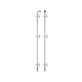 Sapim D-Light Eker (286mm | Ø2,0x1,65x2,0 | ALN | 90° | silver | 100 s Erbjudandepris