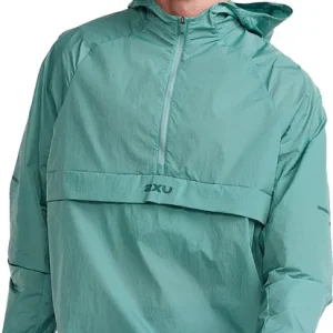 2XU Men's Aero Anorak Raft/Pine Reflective Trygg betalning