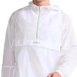 2XU Men's Aero Anorak White/Silver Reflective Reapris
