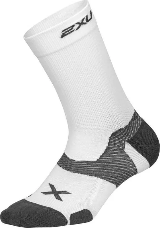 Lågt pris 2XU Vectr Cushion Crew Socks White/Grey