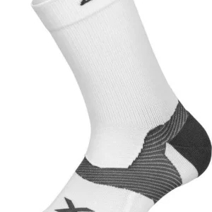 2XU Vectr Cushion Crew Socks White/Grey Lägg i varukorgen