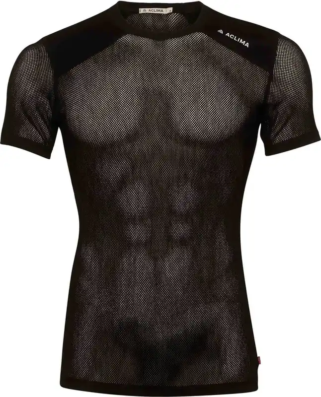 Rabatter Aclima Men's WoolNet Light T-Shirt Jet Black
