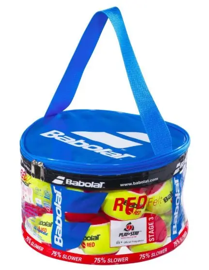 BABOLAT Red Felt Zipper Bag X 24 Billig