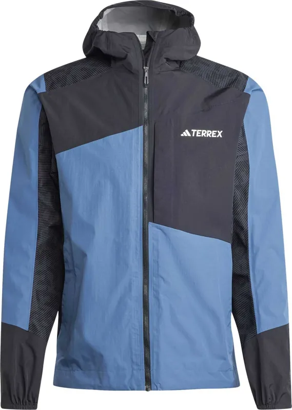 Billig Adidas Men's TERREX Xperior Hybrid Rain Jacket Wonste/Black/Carbon