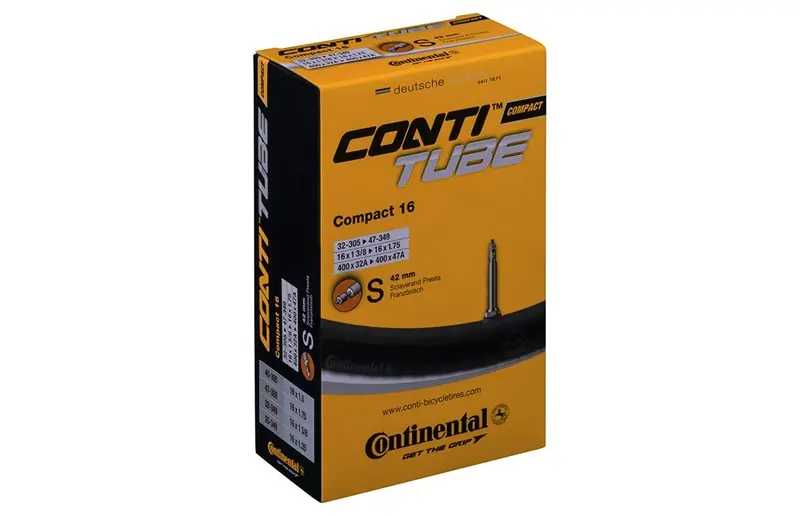 Begränsat antal Cykelslang Continental Compact 16" Presta 42mm 32/47-305/349