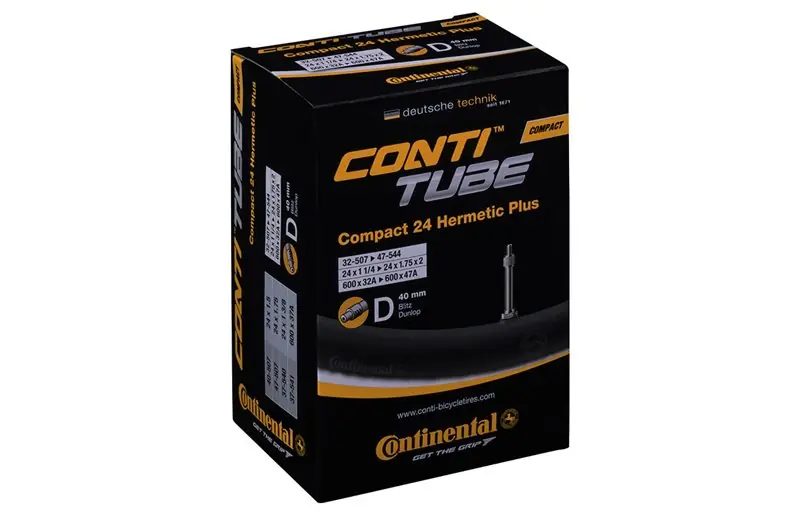 Beställ nu Cykelslang Continental Compact Hermetic Plus 24'"Dunlop 40mm 32/47-507/544