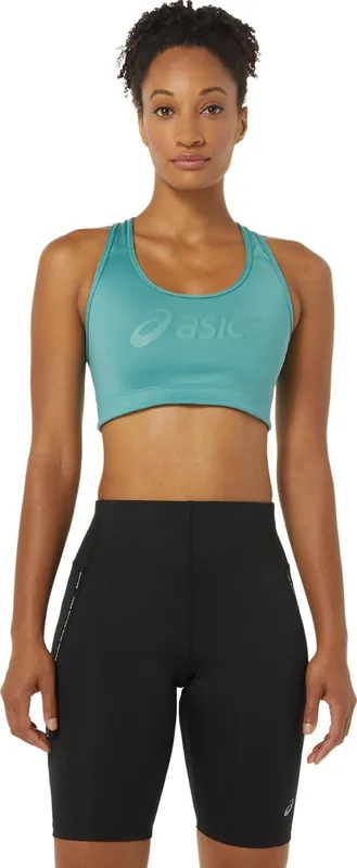 Asics Women's Core Asics Logo Bra Sage/Sage Lågt pris