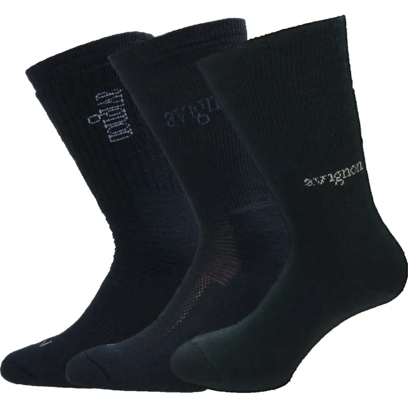Sänkt pris Avignon Unisex Liner/Terry/Wool Thick Socks Basic Black