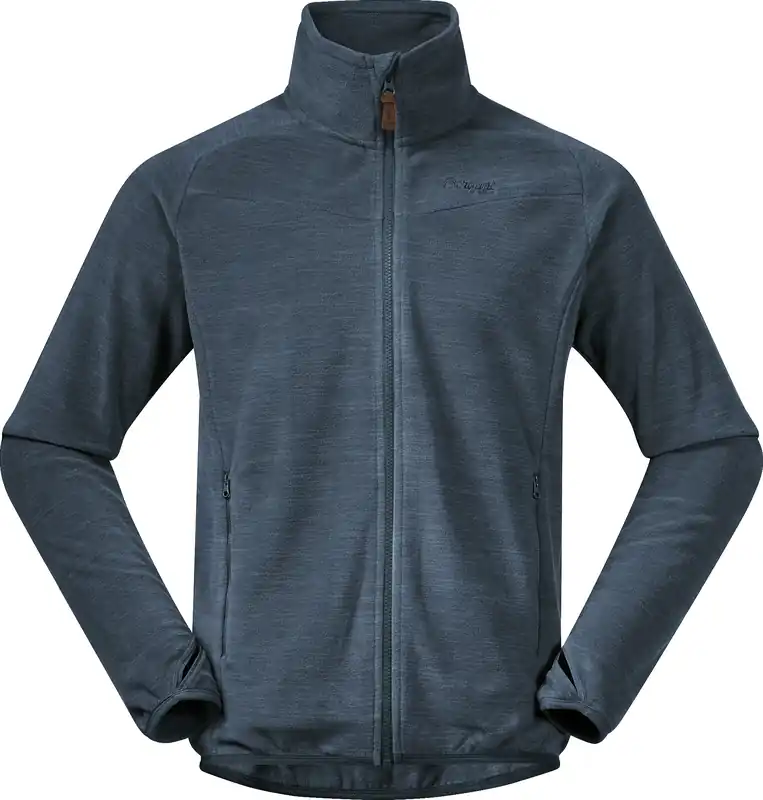 Bergans Men's Hareid Fleece Jacket Nohood Orion Blue Kundfavorit