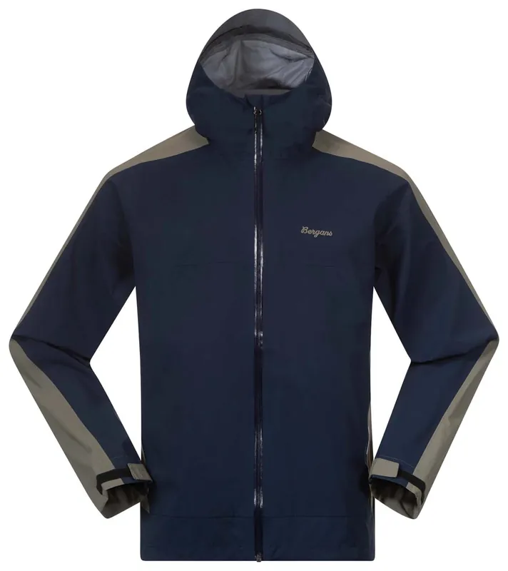 Säker betalning Bergans Men's Vaagaa Allround 3L Shell Jacket Navy Blue/Green Mud