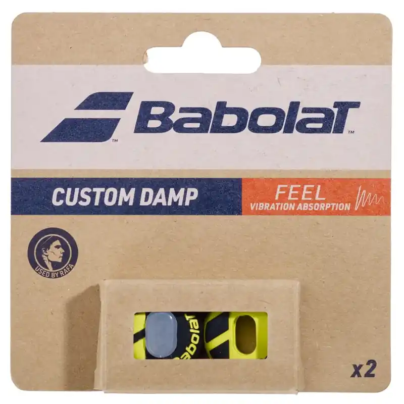 Babolat Custom Damp Black/Yellow 2-pack Expressleverans