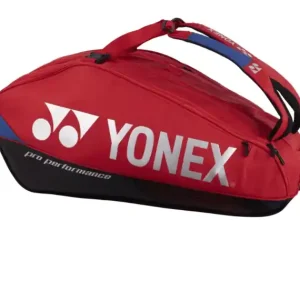 Populärt val Yonex Pro Racket Bag Scarlet Red x9