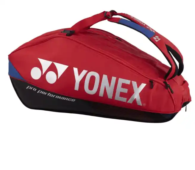 Populärt val Yonex Pro Racket Bag Scarlet Red x9