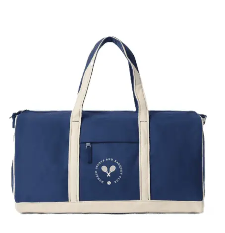 Borg Canvas Sports Bag 40 L Navy Rabatter