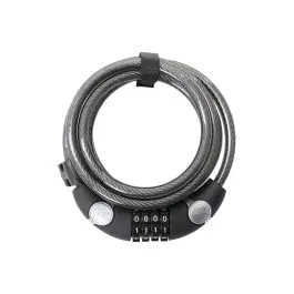 Fri frakt Contec EcoLoc siffer spiral kabelås (185cm x 10mm | svart / grå) köpa