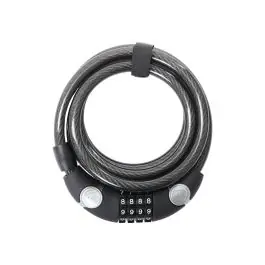 Contec EcoLoc siffer spiral kabellås (185cmx12mm | svart / grå) köpa b Kampanjpris