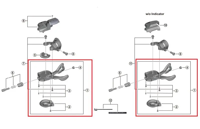 Kampanj Shimano Shifting Lever Unit Sl-M5130 R10