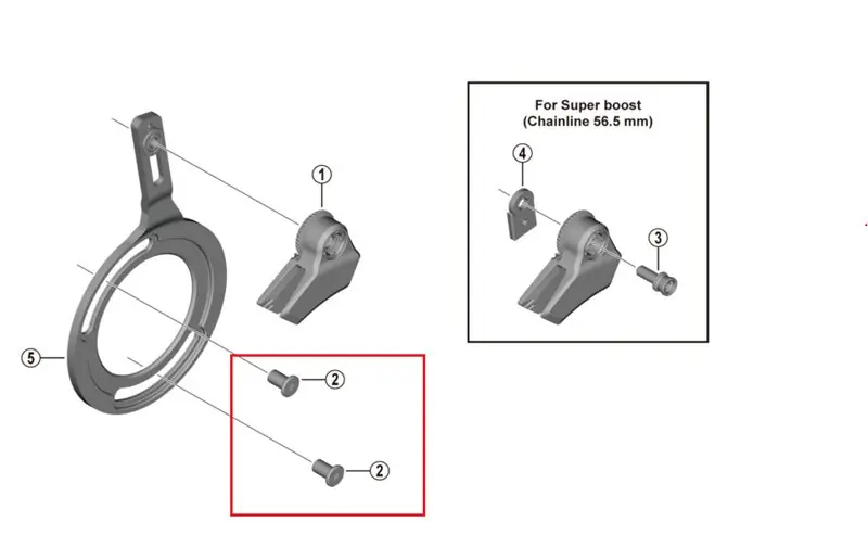Shimano Plate Fixing Bolt Steps Cd-Em800 Begränsat erbjudande